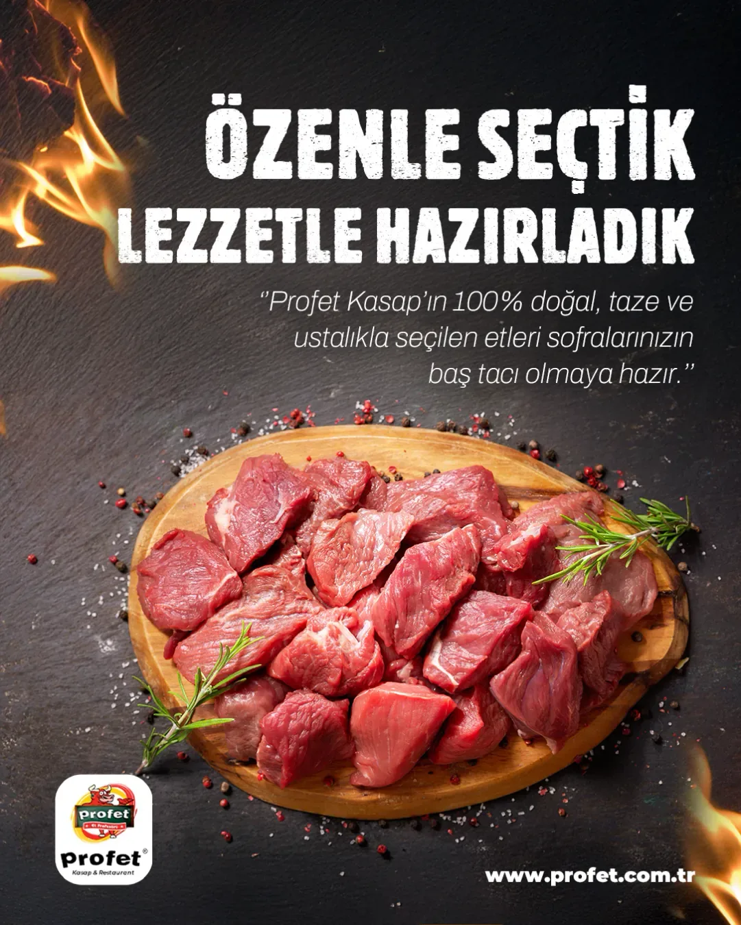 Profet Kasap & Restaurant sosyal medya referansı (Post)