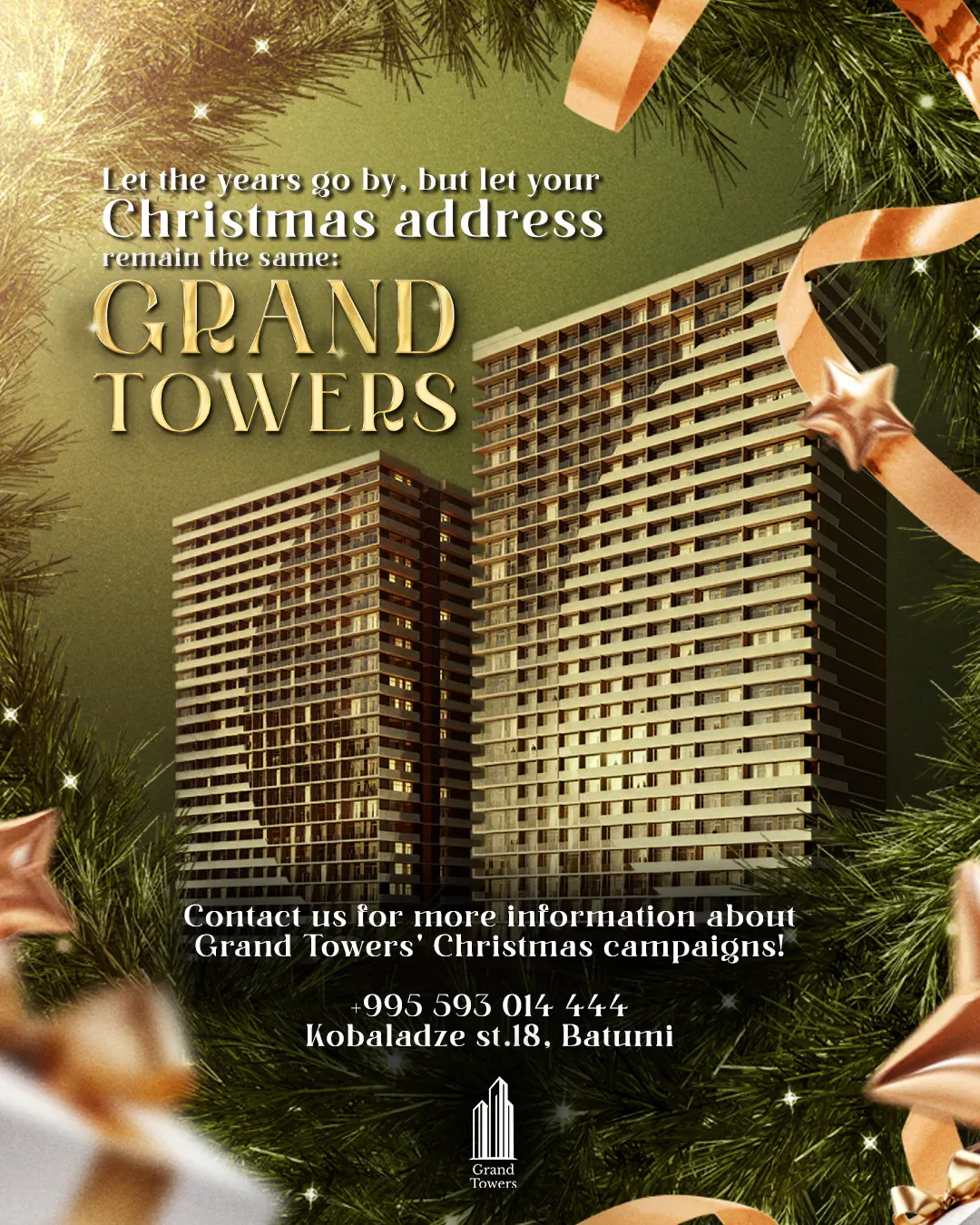 Grand Towers Batumi Yılbaşı Tebrik… sosyal medya referansı (Post)